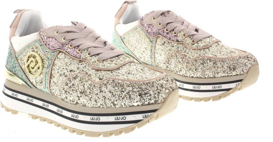 Liu Jo Dames Sneakers Maxi Wonder 24 Glitter Multi