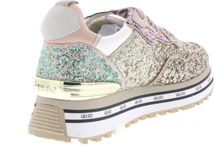 Liu Jo Dames Sneakers Maxi Wonder 24 Glitter Multi