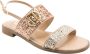Liu Jo Platte glitter sandalen Beige Dames - Thumbnail 3