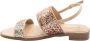 Liu Jo Platte glitter sandalen Beige Dames - Thumbnail 4