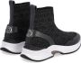 Liu Jo LILY 09 Sneaker Sock Zwarte Dames Sneakers Zwart - Thumbnail 9