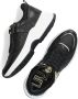 Runner Sneaker materialenmix Lily 10 Lage sneakers Leren Sneaker Dames Zwart - Thumbnail 5