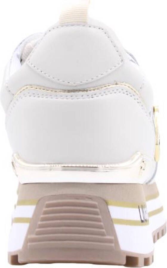 Liu Jo Maxi Wonder 01 Lage sneakers Leren Sneaker Dames Wit