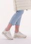 Liu Jo Witte leren sneakers met tonale logo en metallic detail Wit Dames - Thumbnail 15