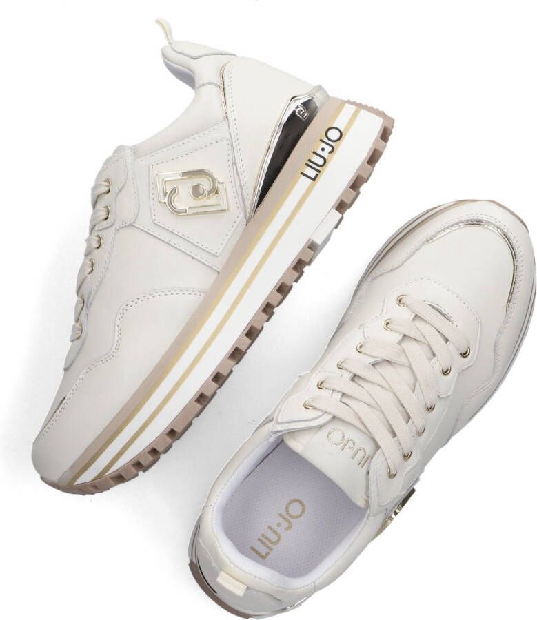 Liu Jo Maxi Wonder 01 Lage sneakers Leren Sneaker Dames Wit