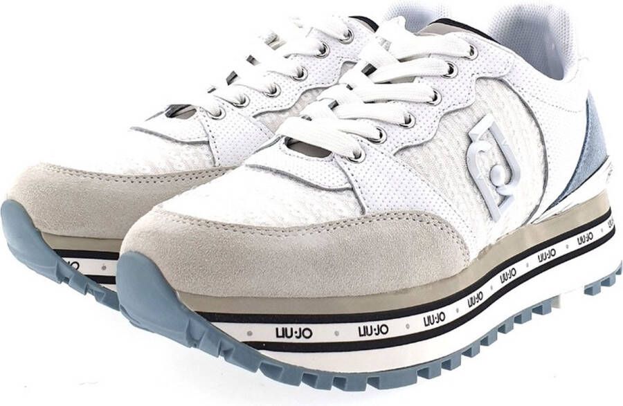 Liu Jo Maxi Wonder 57 Lage sneakers Leren Sneaker Dames Wit