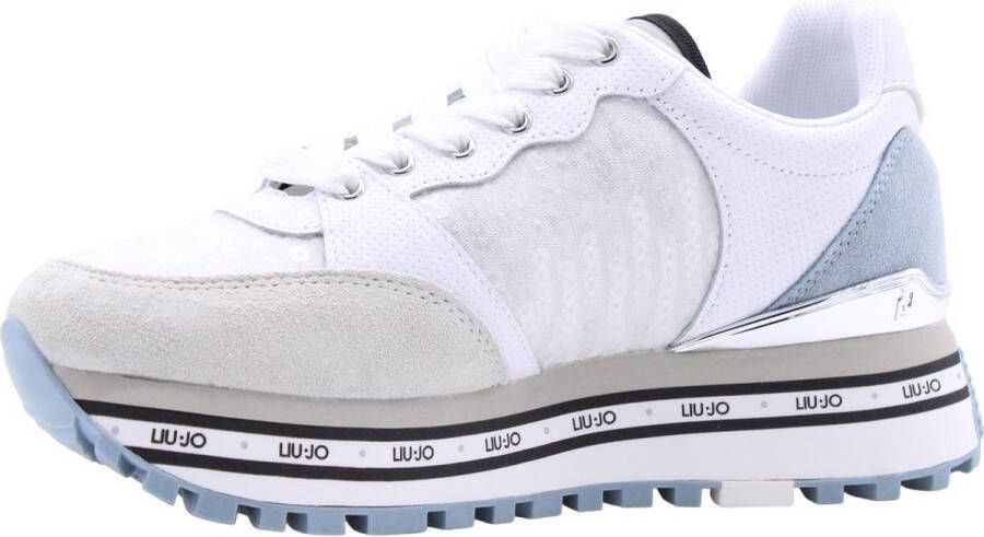 Liu Jo Maxi Wonder 57 Lage sneakers Leren Sneaker Dames Wit