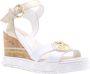 Liu Jo Nicole leren sleehakken wit goud - Thumbnail 5