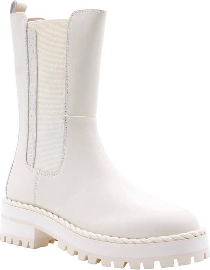 Liu Jo Pink 215 Ankle Boot Ivory White