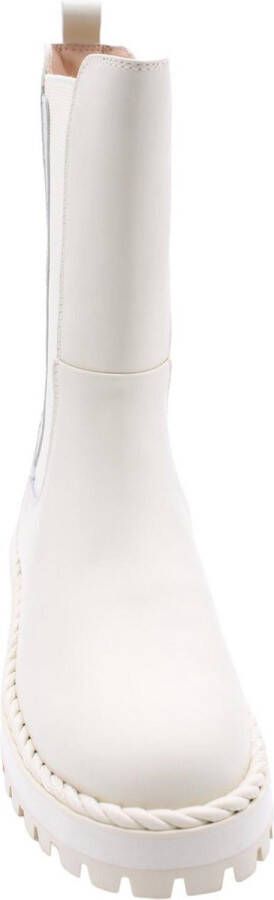 Liu Jo Pink 215 Ankle Boot Ivory White