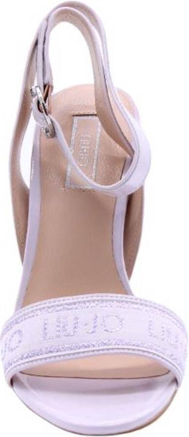 Liu Jo Hoge hak sandalen met jacquard-logo Purple Dames - Foto 2