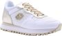 Liu Jo Metalen Eyelet Ronde Neus Sneakers met Zijrits White Dames - Thumbnail 5