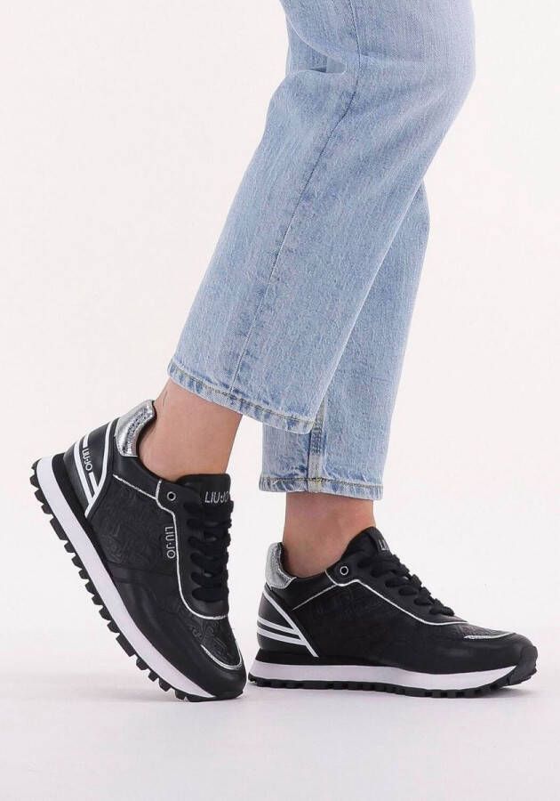 Liu Jo Wonder 24 Lage sneakers Leren Sneaker Dames Zwart