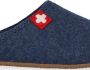 Living Kitzbühel Pantoffels Schweizer Kreuz 3886 584 Midnight Navy Blauw Wolvilt LK38860584 - Thumbnail 5