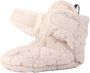 Lodger Baby Slofjes Antislip -12M Creme Slipper Folklore 100% Fleece -12M Klittenbandsluiting Slofjes die blijven zitten - Thumbnail 4