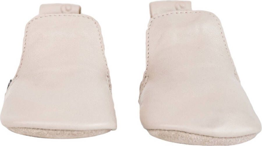 Lodger Baby Slofjes Creme Stepper Leer Suede Buitenzool Eerste Slofjes Perfecte Pasvorm Stevig 15-18M