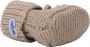 Lodger Baby Slofjes Gebreid 0-6M Beige 100% Katoen Slipper Knit - Thumbnail 3