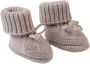 Lodger Baby Slofjes Gebreid 0-6M Beige Slipper Merinowol 100% Merinowol Fashionable - Thumbnail 2