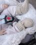 Lodger Baby Slofjes Gebreid 0-6M Beige Slipper Merinowol 100% Merinowol Fashionable - Thumbnail 3