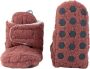 Lodger Winter Babyslofjes Slipper Folklore 100% Fleece -3M Klittenbandsluiting Slofjes die blijven zitten Donkerroze - Thumbnail 4