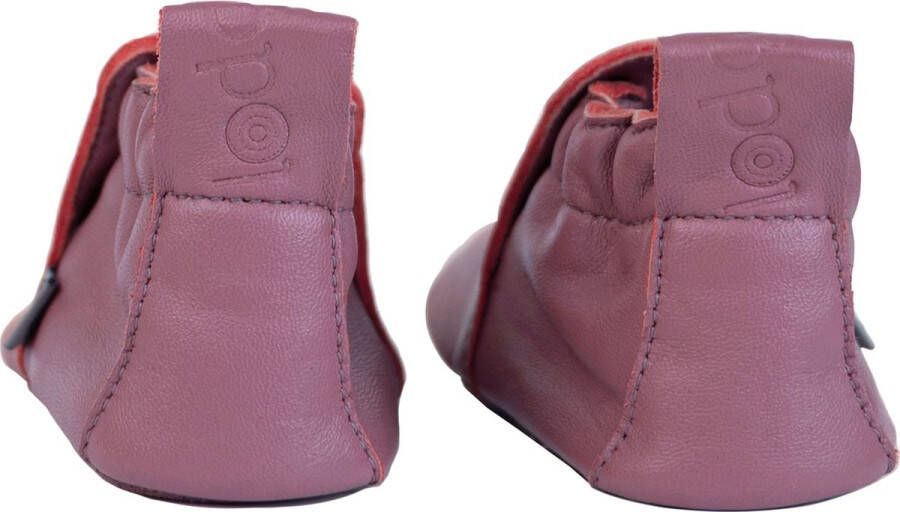 Lodger Baby Slofjes Roze Stepper Leer Suede Buitenzool Eerste Slofjes Perfecte Pasvorm Stevig 15-18M