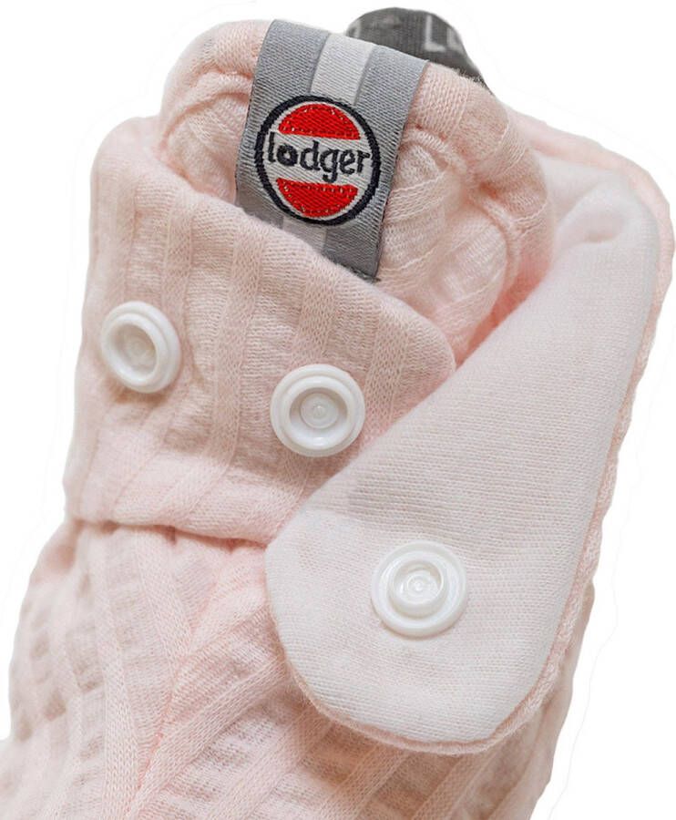 Lodger Babyslofje Seersucker Tan Licht roze