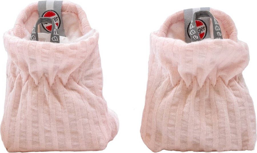 Lodger Babyslofje Seersucker Tan Licht roze
