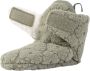 Lodger Babyslofjes 0-3 maanden Groen Slipper Folklore 100% Fleece Klittenbandsluiting Slofjes die blijven zitten - Thumbnail 2