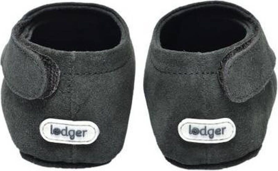 Lodger Babyslofjes Walker Loafer Zwart Leer