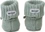 Lodger Gebreide Katoenen babyslofjes 0-6M Groen 100% Katoen Slipper Knit - Thumbnail 2