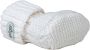 Lodger Gebreide Katoenen babyslofjes 0-6M WIt 100% Katoen Slipper Knit - Thumbnail 3