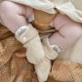 Lodger Kindersloffen Beige Slipper Ciumbelle Katoen Luchtig Unisex 6-12M Antislip - Thumbnail 4