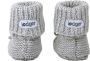 Lodger Newborn Slofjes 0-6M Grijs 100% Katoen Slipper Knit - Thumbnail 2