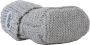 Lodger Newborn Slofjes 0-6M Grijs 100% Katoen Slipper Knit - Thumbnail 3