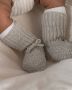 Lodger Newborn Slofjes 0-6M Grijs 100% Katoen Slipper Knit - Thumbnail 4