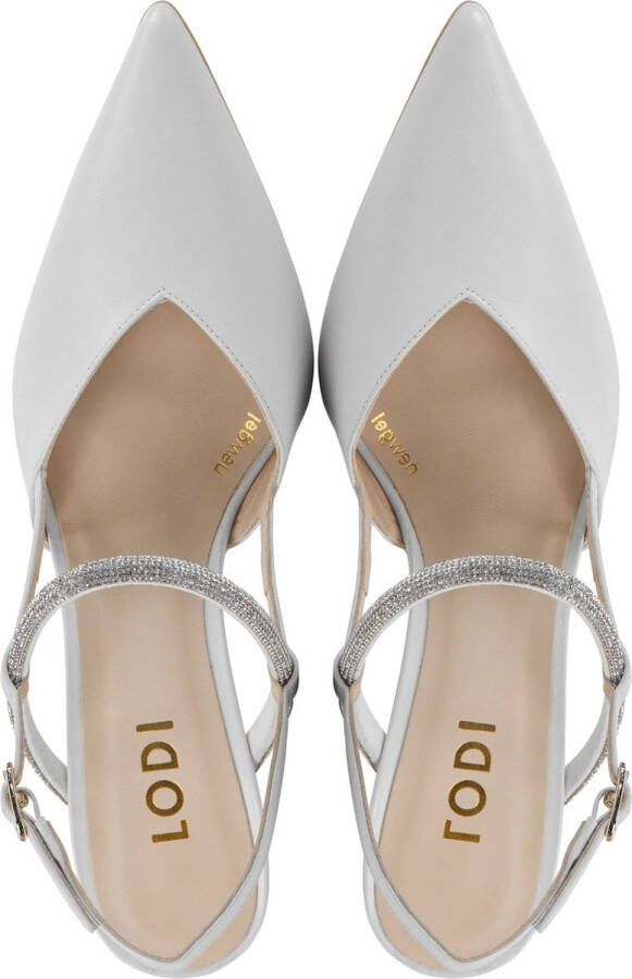 Lodi Pumps Stiletto Dames Damesschoenen Leer hoogte Elines Gebroken wit