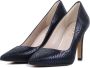 Lodi Pumps Stiletto Dames Damesschoenen Leer Slangenprint Naaldhak hoogte 8 cm Rami-39 Zwart - Thumbnail 8