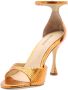 Lola Cruz Hoge hak sandalen met stoffen details Oranje Dames - Thumbnail 9