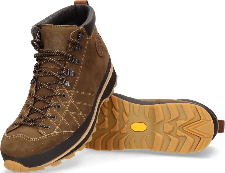 Lomer Bio Naturale Mid MTX Premium Wandelschoenen Brown Bomber Bruin Nubuck 50085.E.01