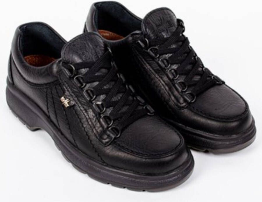 Lomer New Valiant Analina Zwart Wandelschoen Heren