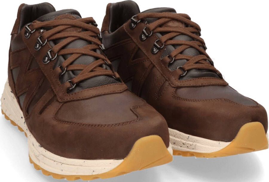 Lomer Vitality Fit Premium MTX Heren Wandelschoenen Brown Bruin Leer 60000.A.01