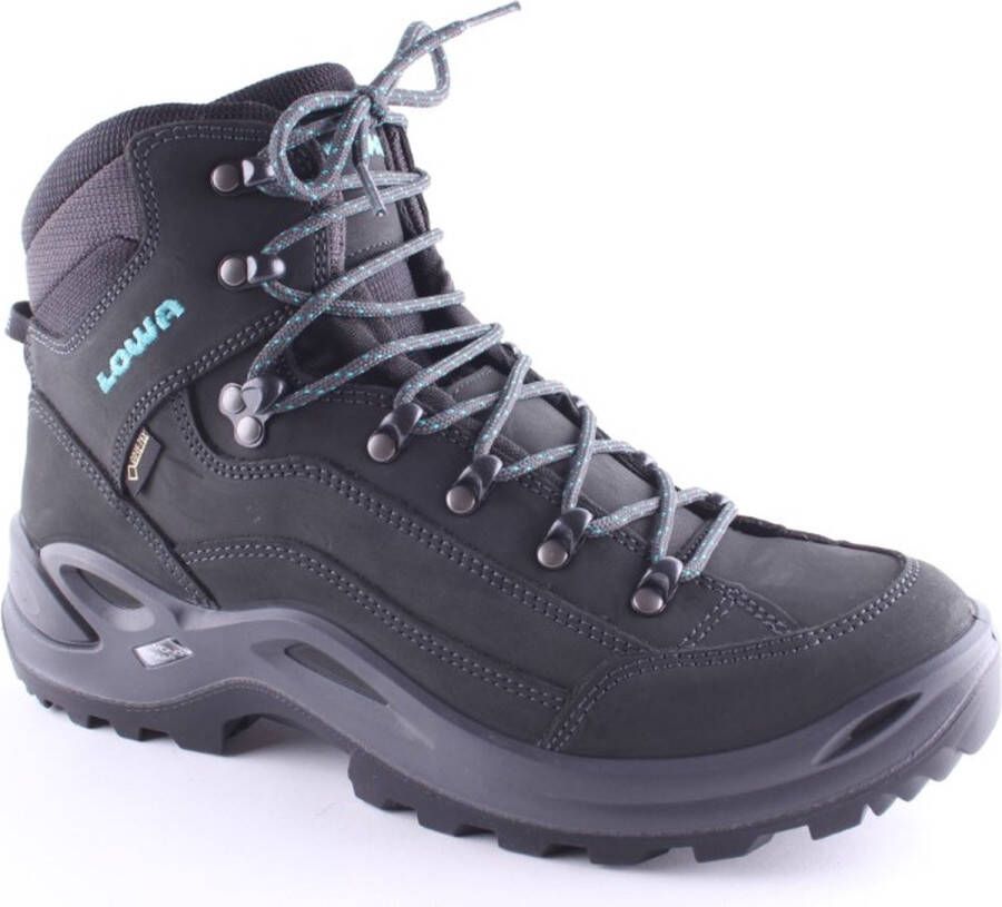 Lowa Hatland Renegade Mid GTX S Lady Asphalt turquoise Schoenen Wandelschoenen Halfhoge schoenen