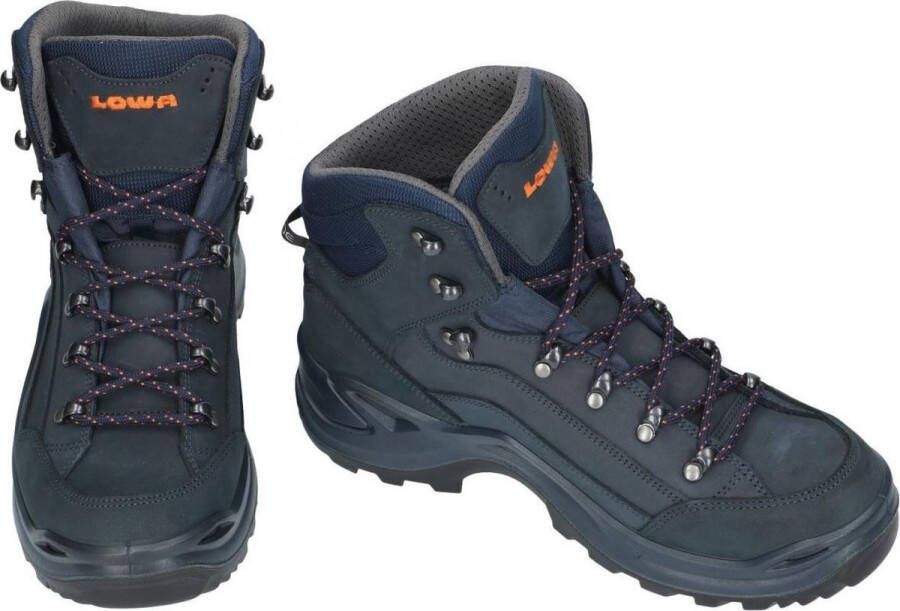 Lowa Renegade GTX Mid leren wandelschoenen donkerblauw oranje - Foto 5