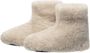 LuLu wonen LuLu- Wollen Sloffen Pantoffels Crème Roze antislip zool Laarsmodel Dames - Thumbnail 5