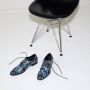 Lureaux Blue Miracle Kleurrijke Schoenen Voor Heren Veterschoenen Met Print - Thumbnail 10
