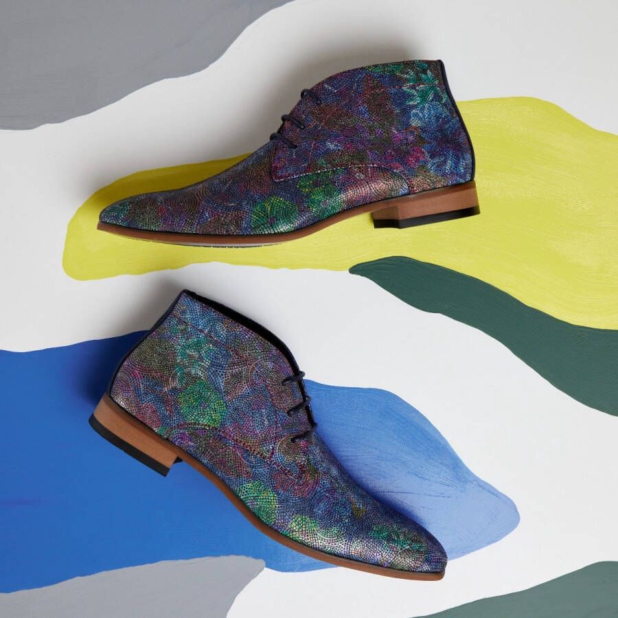 Lureaux Colorful Wizard Kleurrijke Schoenen Voor Heren Veterschoenen Met Print - Foto 11