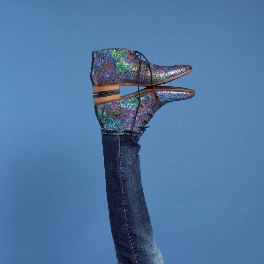 Lureaux Colorful Wizard Kleurrijke Schoenen Voor Heren Veterschoenen Met Print - Foto 6