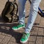 Lureaux Green Froggy Sneaker Kleurrijke Schoenen Voor Heren Veterschoenen Met Print - Thumbnail 9