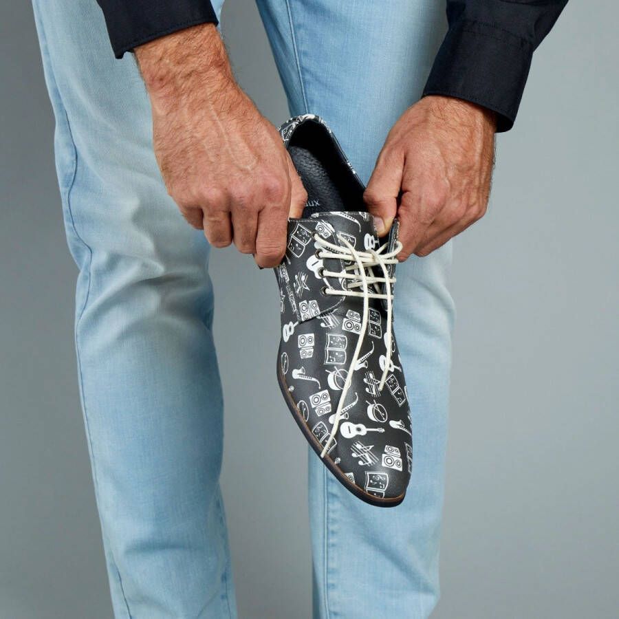 Lureaux Melo Vibes Kleurrijke Schoenen Voor Heren Veterschoenen Met Print
