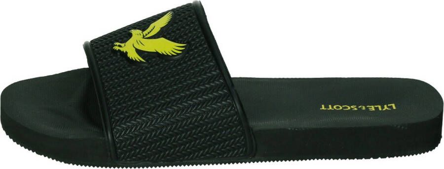 Lyle & Scott Easy Slide Badslippers Heren Zwart